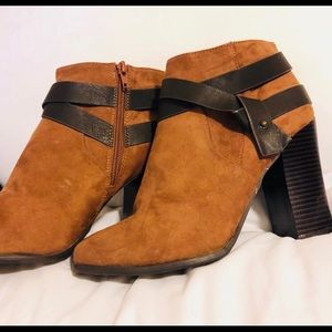 Express suede booties